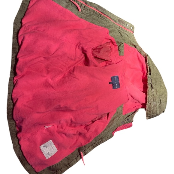 Kids Olive Green Jacket with Pink Accents - Picture 13 of 13
